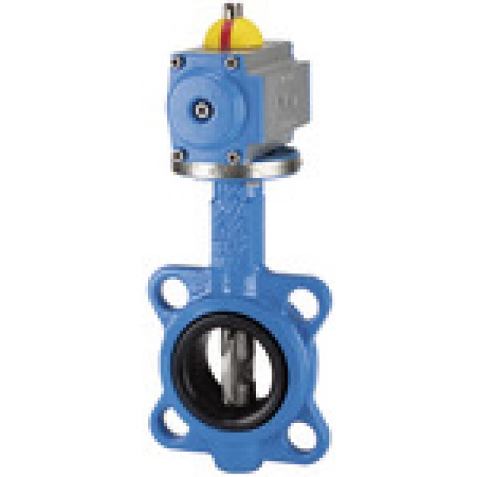 RIEGLER 103674 Межфланцевый блокирующий затвор, с пневматическим приводом, DN 40 350.5040B 19678