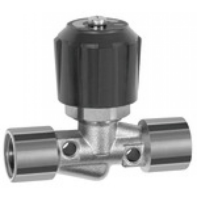 RIEGLER 136226 Игольчатый клапан, никелированная латунь, IT/IT, Rp 1/8, DN 4 210.79-N 19680