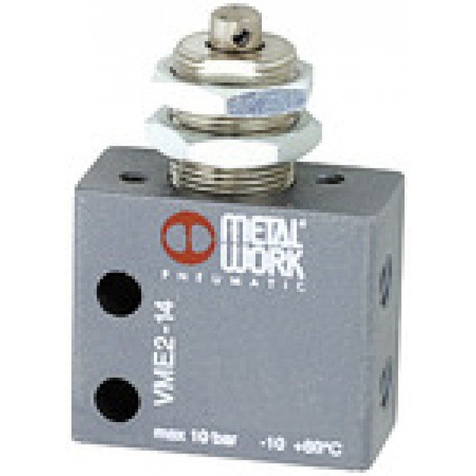 RIEGLER 106389 3/2-ходовой миниатюрный клапан, механический, кулачковый панельного монтажа,нормально закрытый 4мм боковой 511.151 19709