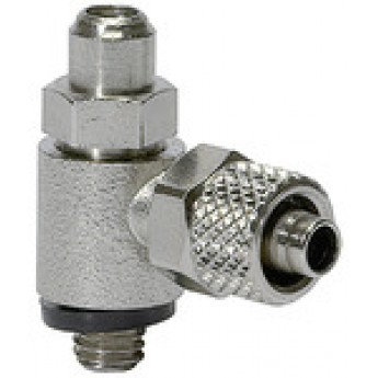 RIEGLER 106971 Дроссельный клапан, двусторонняя регулировка расхода (B), быстроразъемное соединение, M5 359.005-6 19716