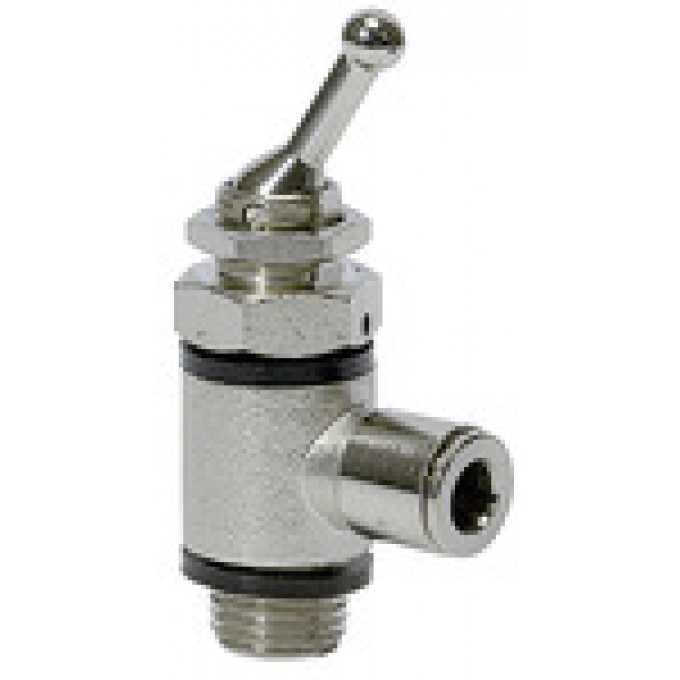 RIEGLER 107035 3/2-ходовой рычажный клапан, шланг боковой, Вставной соединитель, G 1/4 3615.014-8 19726