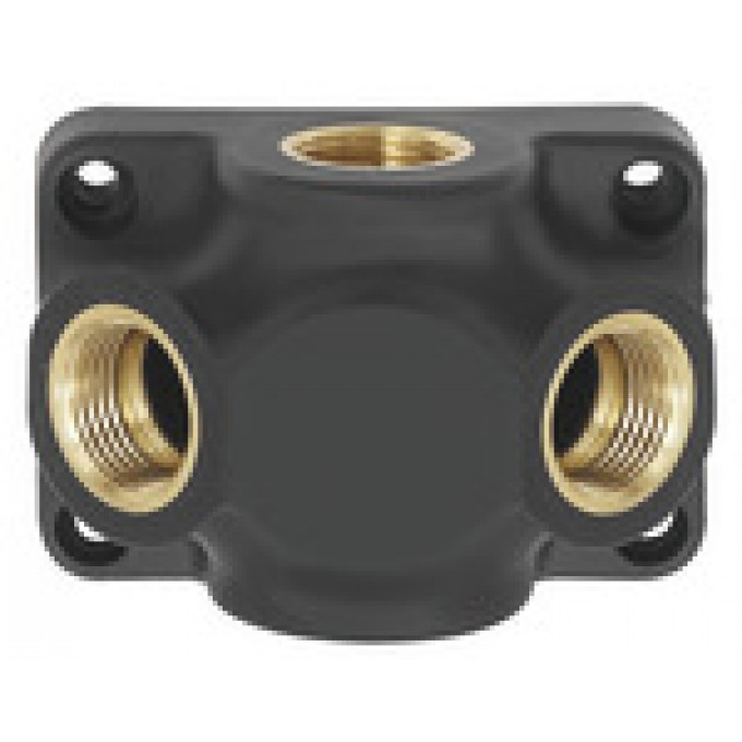 RIEGLER 112620 Сквозная монтажная коробка, вход / passage G 1/2, соединитель 2 x G 1/2 DVD12-2 19731