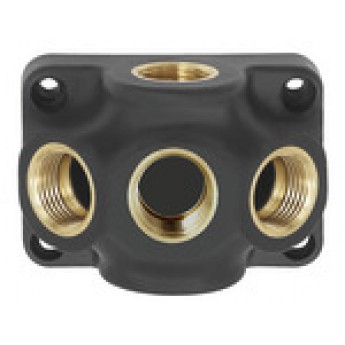 RIEGLER 112615 Концевой распределительный сокет, вход G 1/2, соединитель 3 x G 1/2 EVD12-3 19732