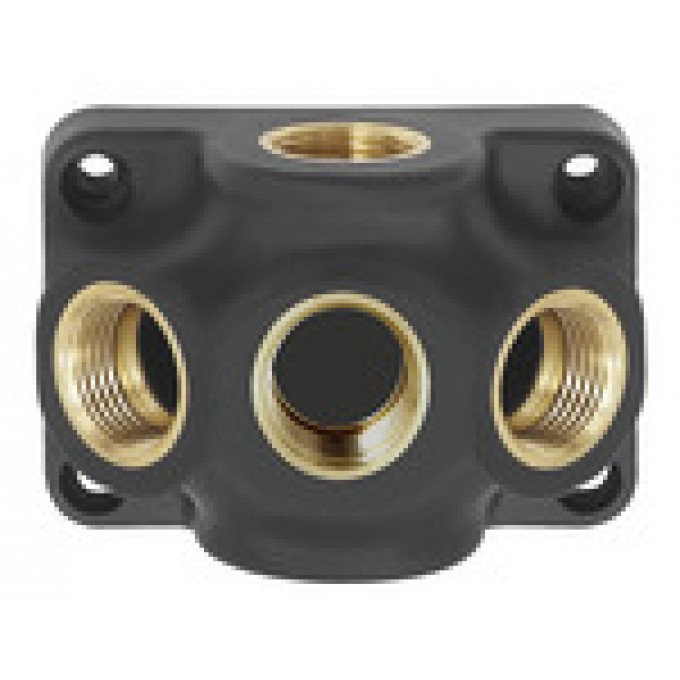 RIEGLER 112615 Концевой распределительный сокет, вход G 1/2, соединитель 3 x G 1/2 EVD12-3 19732