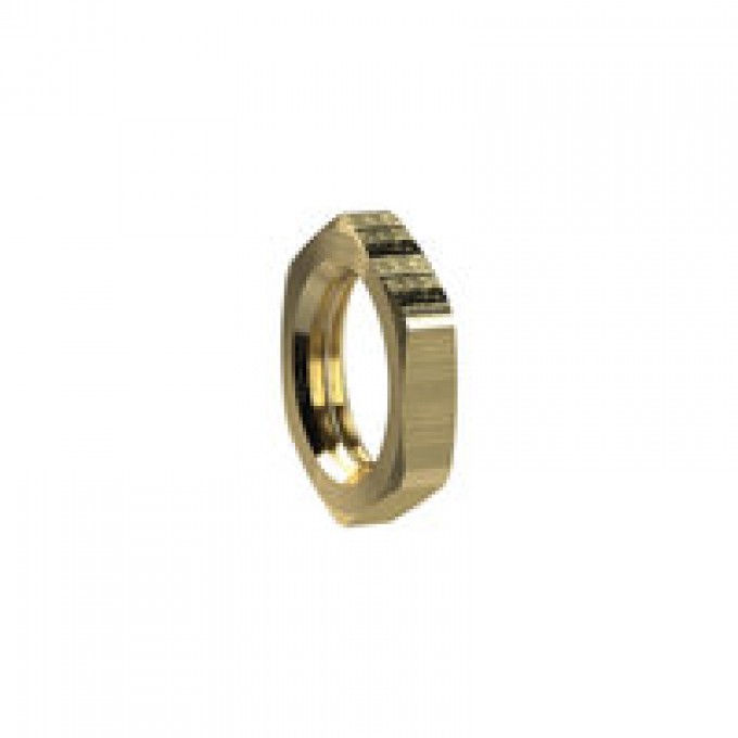 RIEGLER 111305 Шестиугольная контргайка, G 1 1/4, AF 50, латунь 252 I 19764