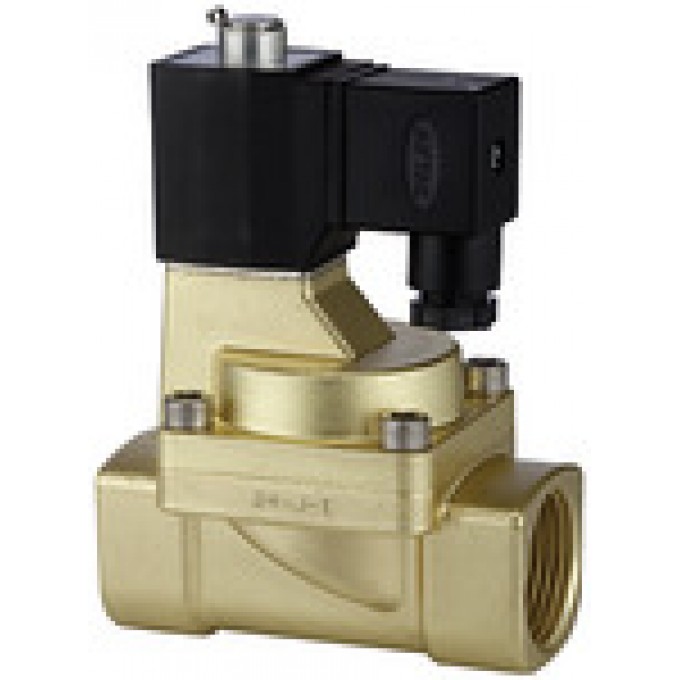 RIEGLER 116569 2/2-ходовой соленоидный клапан 2KW нормально открытый, с управляющим золотником, 24 В постоянного тока, G 1/2 MV 1571 419915