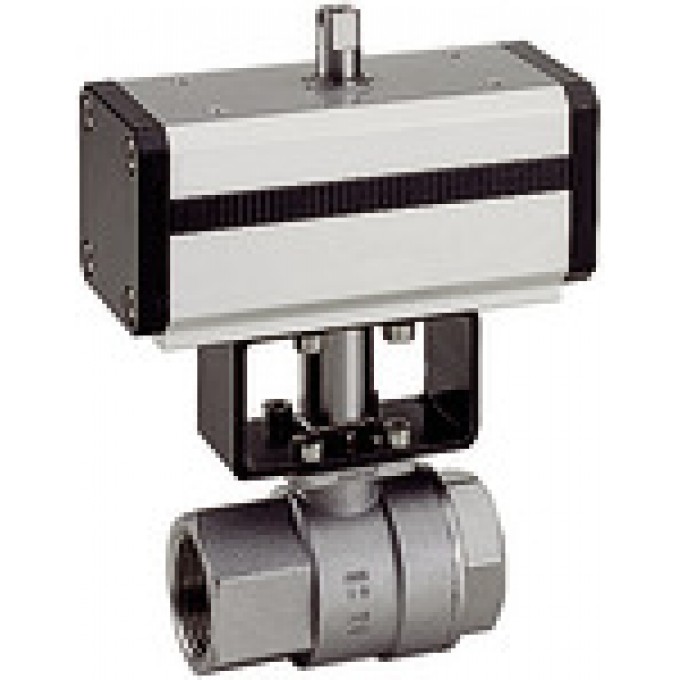 RIEGLER 103581 Шаровый кран из нержавеющей стали, пневматический привод, Rp 3/8 351.509 419980