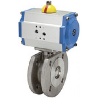 RIEGLER 103638 Компактный фланцевый шаровый кран, с пневматическим приводом, DN 15 350.1015 419981