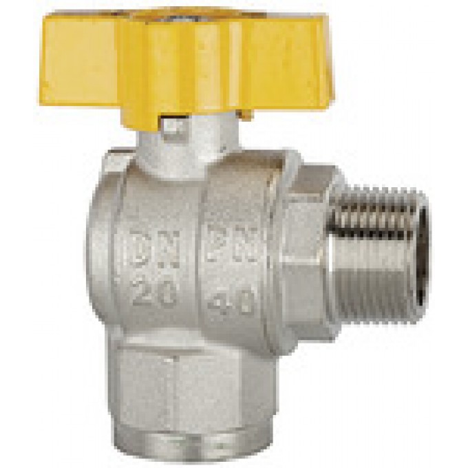 RIEGLER 103313 Прямоугольный шаровый кран, никелированная латунь, IT/ET, R/Rp 1/2 350.303 419989