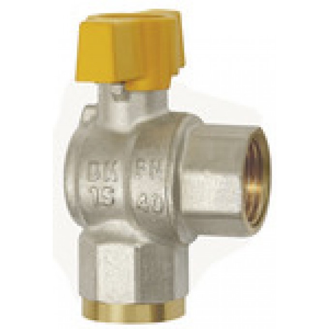 RIEGLER 103311 Прямоугольный шаровый кран, никелированная латунь, IT/IT, Rp 3/4 350.204 419990