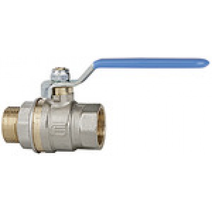 RIEGLER 103211 Шаровый кран стандартное исполнение, ручка из стали синего цвета, IT/ET, G 1/4 331.02-B 420007