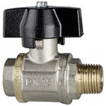 RIEGLER 103293 Шаровый кран в исполнении для сложных условий эксплуатации, дроссельная ручка, IT/ET, G/R 3/8 3340.13 420017