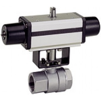 RIEGLER 103589 Шаровый кран из нержавеющей стали, пневматический привод, Rp 1/2 351.520 420023