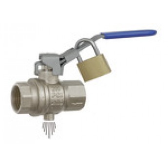 RIEGLER 103149 Предохранительный шаровый кран, запирающийся, с вентиляционным отверстием, Rp 1/4 321.02 420030