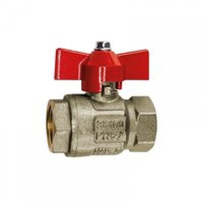 RIEGLER 103111 Шаровый кран, базовое исполнение, IT/IT, никелированная латунь, G 1/4 329.42-R 420036