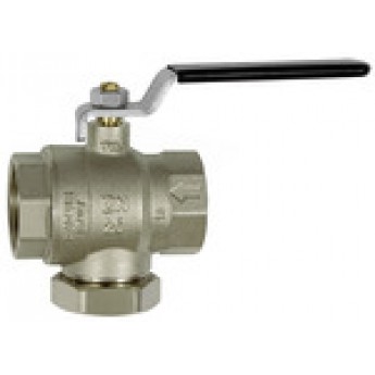 RIEGLER 133554 Шаровый кран со встроенным сливом, никелированная латунь, G 1/2 322.04 420041