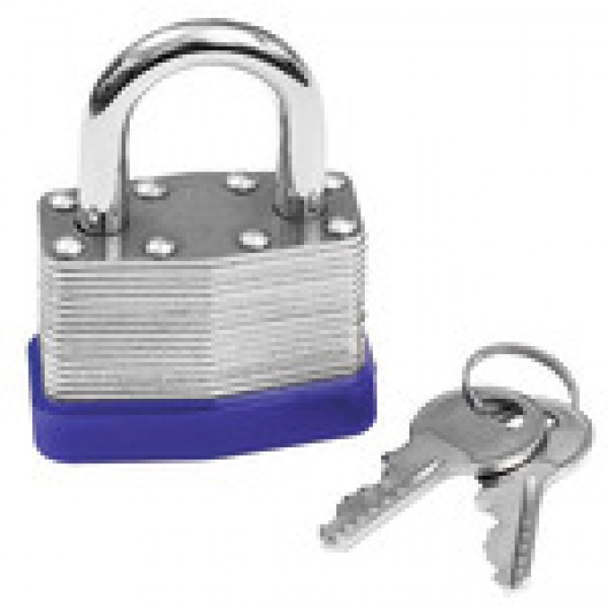 RIEGLER 139824 Навесной замок, латунь, 45 мм, дуга O 7 мм, с двумя ключами VS 38 420050