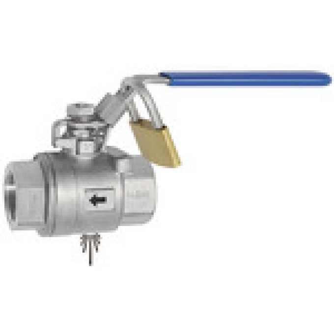 RIEGLER 151731 Предохранительный шаровый кран из нержавеющей стали, запирающийся, с вентиляционным отверстием, G 3/8 3396.03 420052