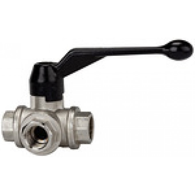 RIEGLER 103371 3-ходовой шаровый кран, Т-образное отверстие, легковесное исполнение, Rp 1 1084 EL 420064