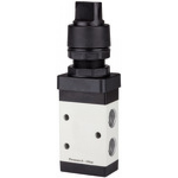 RIEGLER 116018 3/2-ходовой клапан, M3 с ручным управлением с вращающейся ручкой, нормально закрытый, моностабильный, G 1/8 515.6000 420082