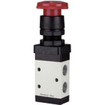 RIEGLER 116030 3/2-ходовой клапан, M3 с ручным управлением, аварийная кнопка, аварийная блокировка, G 1/8 515.7001 420084
