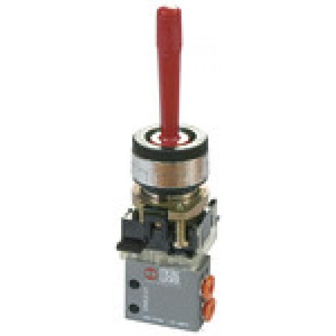 RIEGLER 106410 3/2-ходовой миниатюрный клапан, с ручным управлением, с ручным рычагом, нормально закрытый моностабильный M5 боковой 512.404 420093