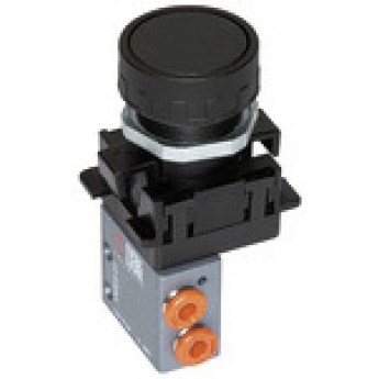 RIEGLER 106398 3/2-ходовой миниатюрный клапан, с ручным управлением, нажимная кнопка, нормально закрытый, 4 мм боковой red 512.112 420098