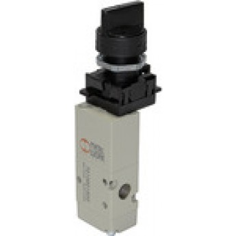 RIEGLER 106419 3/2-ходовой клапан с ручным управлением, короткий рычаг, нормально закрытый моностабильный G1/8, позиция клапана 2 515.401 420106