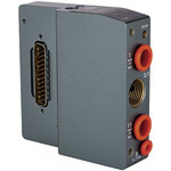 RIEGLER 106671 Входная площадка для клапанного терминала HDM, внешний контроль воздуха, многополюсная 2-8 420138