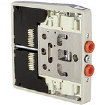 RIEGLER 106681 Клапанный диск HDM, соединитель 6 мм 2x3/2 нормально закрытый, моно или 5/3 с центральной вентиляцией I 6 420142