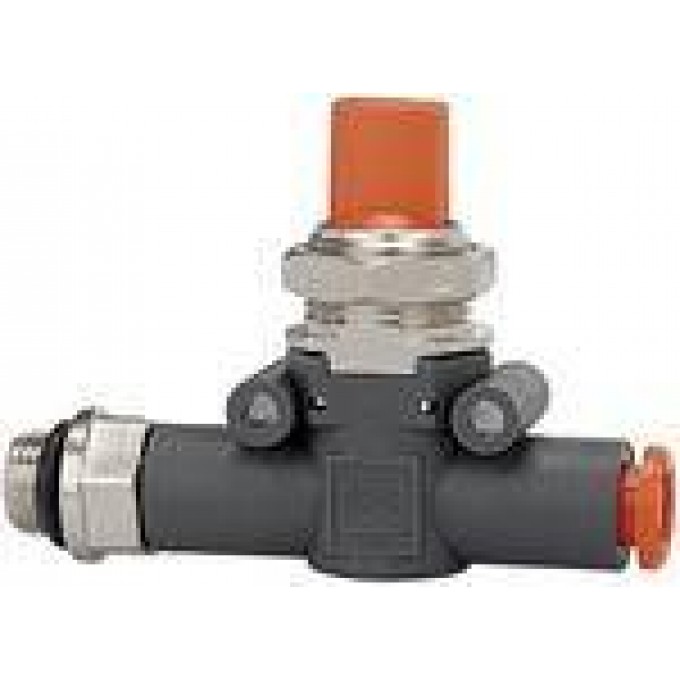 RIEGLER 106836 Блокирующий клапан, резьба (входное отверстие) - шланг (выходное отверстие), G 1/4 шланг 8 451.014-8 420161