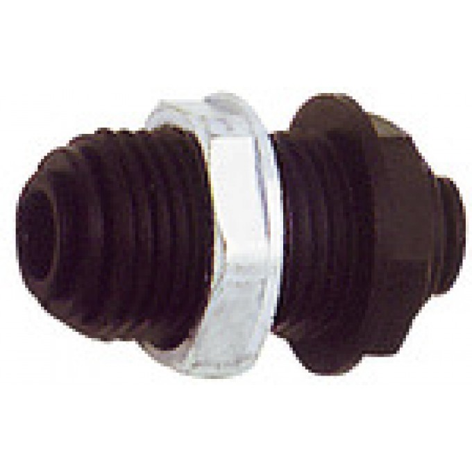 RIEGLER 110325 Штуцер перегородки POM, G 1/2, для внешней части шланга O 8 мм 71.012-8 420389