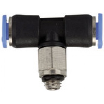 RIEGLER 109057 Вставной Т-образный фитинг, серия Blue, миниатюрный, вращающийся, M5 PB-54 420403