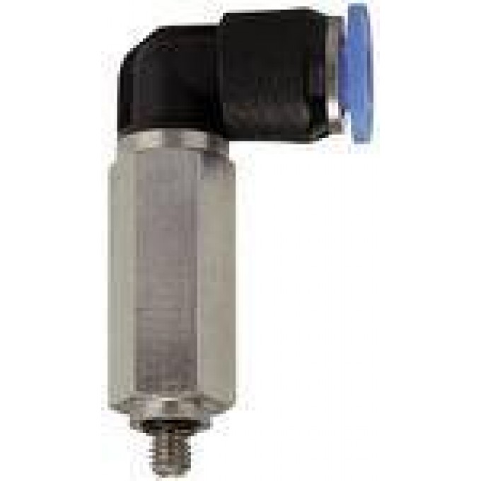 RIEGLER 109043 Вставной L-образный фитинг, серия Blue, миниатюрный, удлиненный, вращающийся, M3 PLL-34 420408
