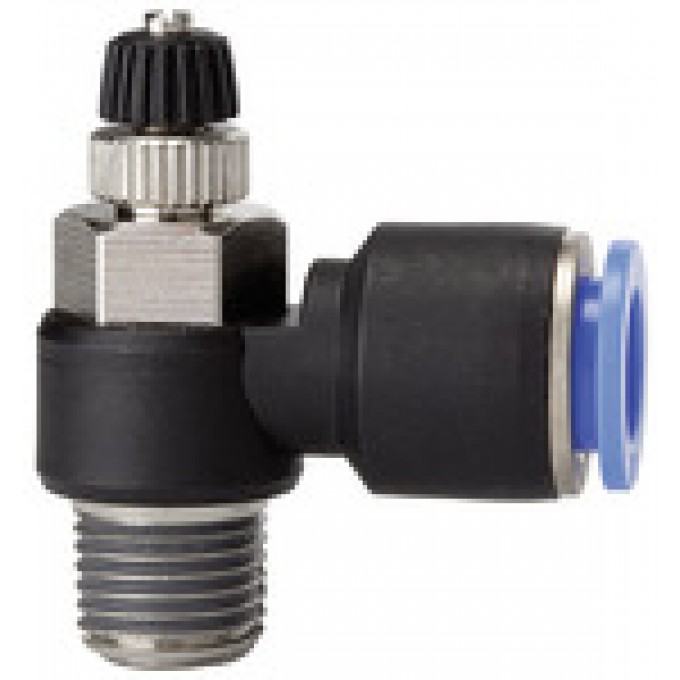 RIEGLER 110007 Обратный клапан дросселя серия Blue, клапан подачи воздуха, R 1/2 вн. 185.012-6 420411