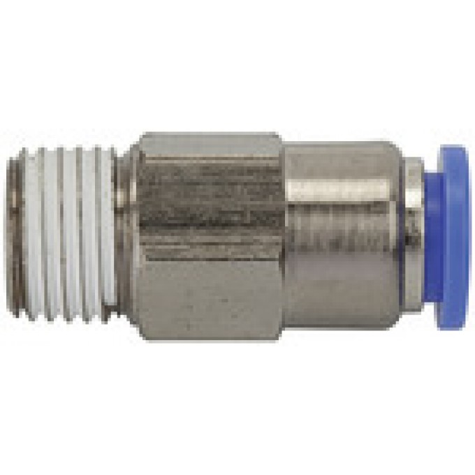 RIEGLER 110229 Прямой регулирующий клапан серия Blue, резьба-шланг, R 1/4 вн. 202.146 420417