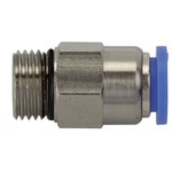 RIEGLER 110163 Прямой вставной фитинг, серия Blue, самофиксирующийся, G 1/4 вн. 195.146 420421