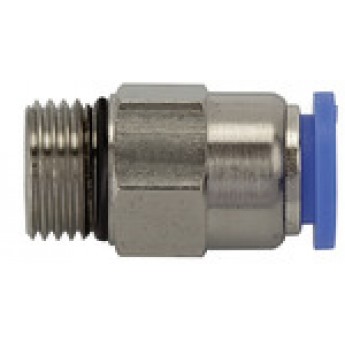 RIEGLER 110164 Прямой вставной фитинг, серия Blue, самофиксирующийся, G 1/4 вн. 195.148 420422