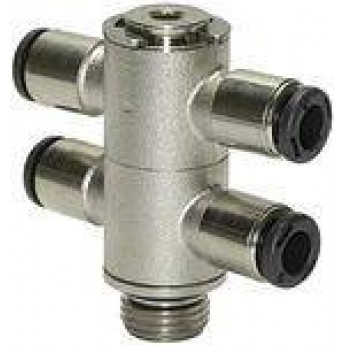 RIEGLER 108814 L-образный мультираспределитель 4-ступенчатый Click-clock, вращающийся, M5 вн. 761.005-6 M 420451