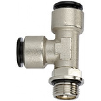 RIEGLER 108694 Вставной Т-образный фитинг Click-clock, вращающийся, G 1/4 вн. 738.014-8 420457