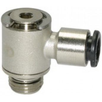 RIEGLER 108630 Вставной L-образный фитинг Click-clock вращающийся, M3 вн., шланг, вн. диаметр O3 756.003-3 420460