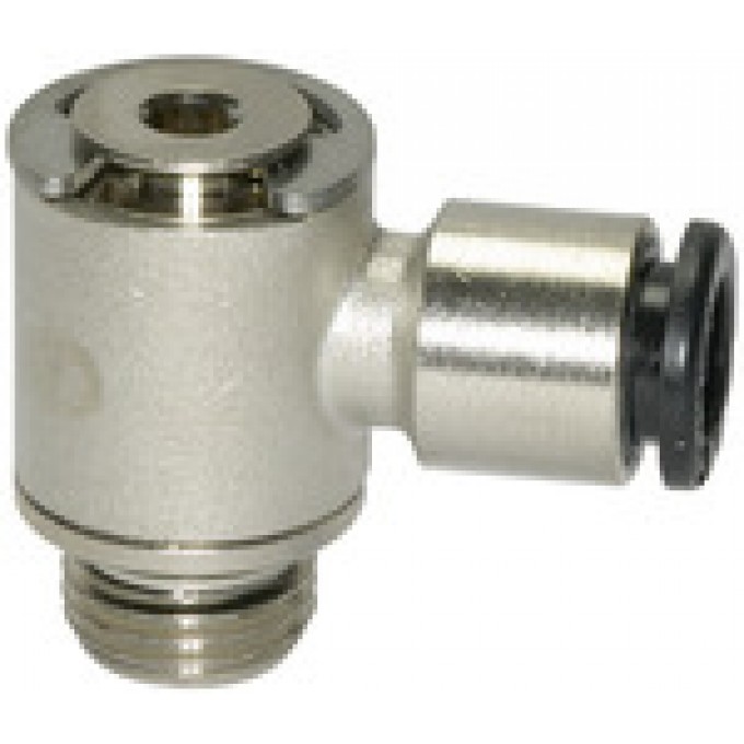 RIEGLER 108630 Вставной L-образный фитинг Click-clock вращающийся, M3 вн., шланг, вн. диаметр O3 756.003-3 420460