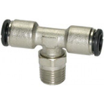 RIEGLER 108671 Вставной Т-образный фитинг Click-clock, вращающийся, R 3/8 вн. 7755.038-8 420461