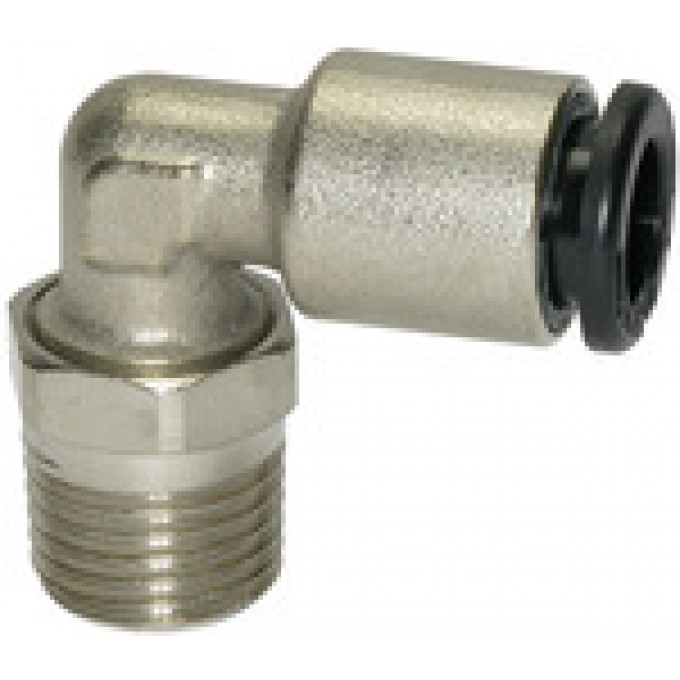 RIEGLER 108618 Вставной L-образный фитинг Click-clock, вращающийся, R 1/4 вн. 7754.014-8 420464