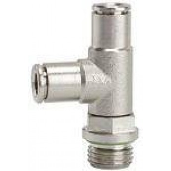 RIEGLER 108944 Вставной Т-образный фитинг L-образный Metallica, вращающийся, G 1/4 вн. 862.014-8 420470