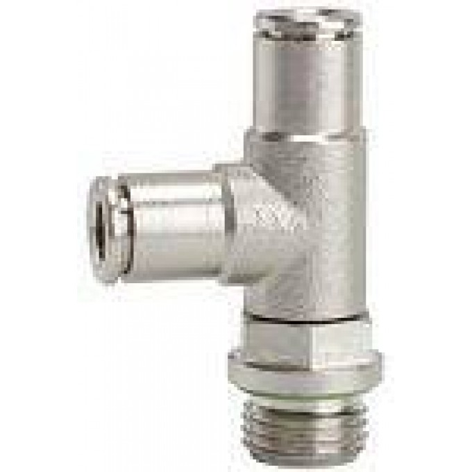 RIEGLER 108944 Вставной Т-образный фитинг L-образный Metallica, вращающийся, G 1/4 вн. 862.014-8 420470