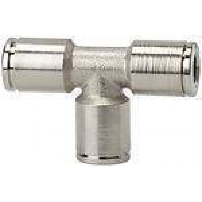 RIEGLER 108988 Вставной Т-образный соединитель Metallica, для внешней части шланга O 4 мм 849.004 420474