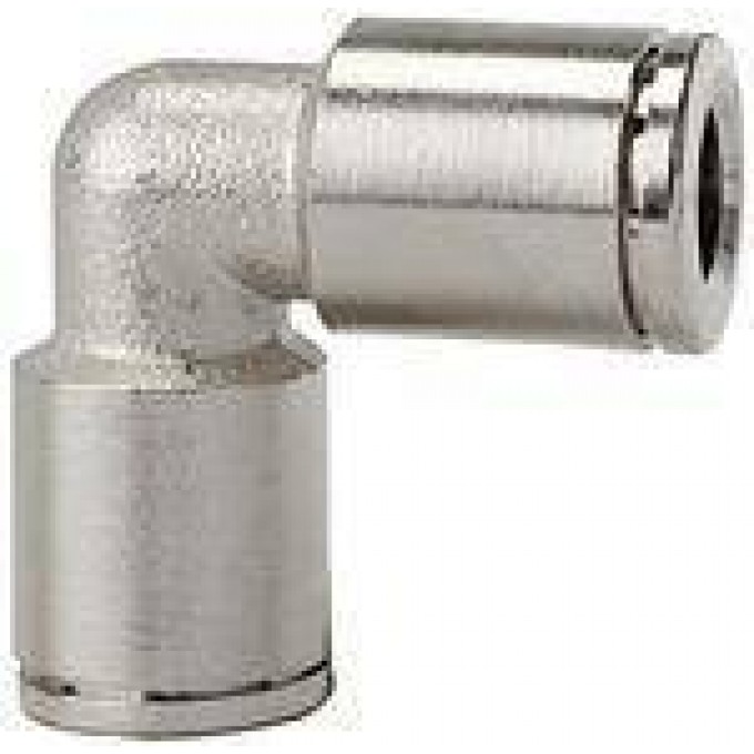 RIEGLER 108983 Вставной L-образный соединитель Metallica, для внешней части шланга O 6 мм 848.006 420478
