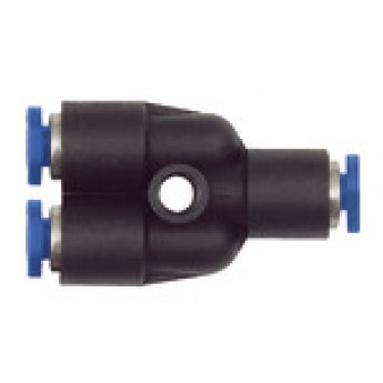 RIEGLER 109100 Вставной Y-образный соединитель, серия Blue, миниатюрный, редукционный, шланг, вн. диаметр O 4/3 PYR-43 420499