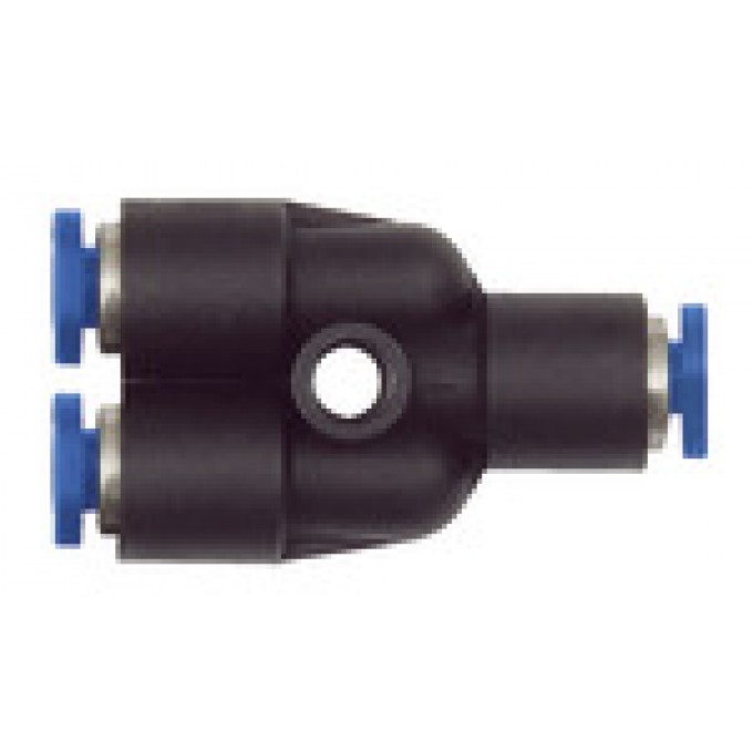 RIEGLER 109100 Вставной Y-образный соединитель, серия Blue, миниатюрный, редукционный, шланг, вн. диаметр O 4/3 PYR-43 420499